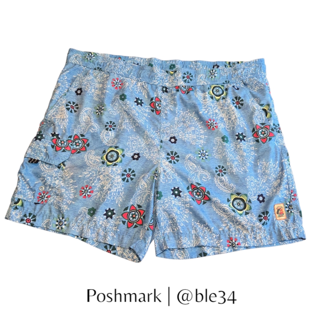 *SALE* Vintage Y2K 00s Tommy Bahama Blue Swim Trunks Men's Large
